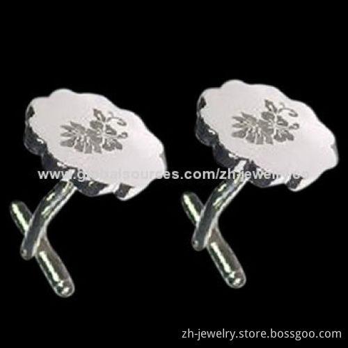 Stainless Steel Cufflinks Time Watch, OEM and ODM Orders are Welcome
